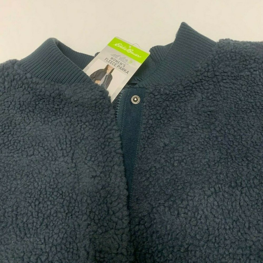 EDDIE BAUER Women Fleece  Lynden Fleece Jacket-- Green Teal - Picture 4 of 10